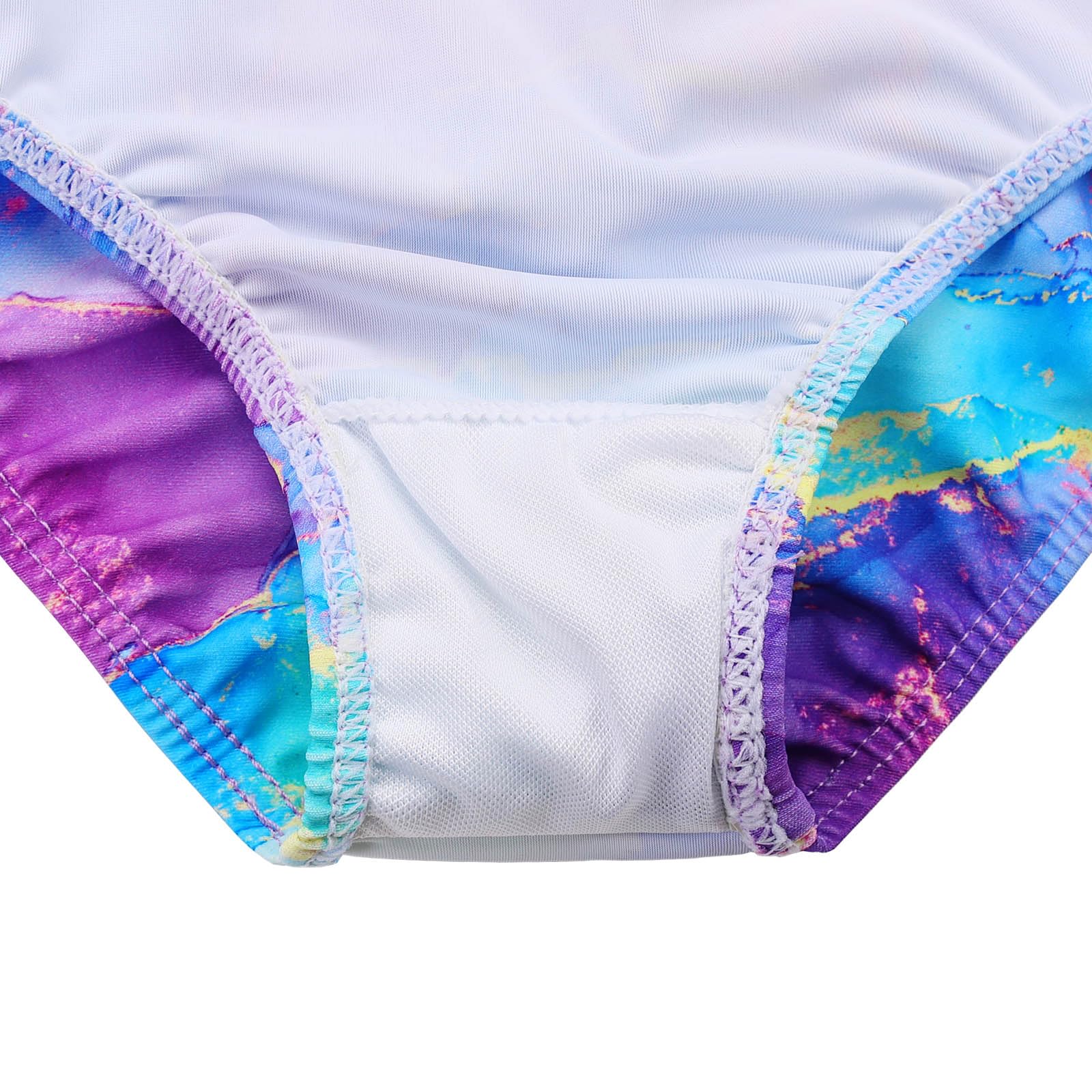 TFJH Girls' 2-Piece Tankini Swimsuits with Rashguard - Cute Bikini Bathing Suits for Kids 3-12 Years - Perfect for Beach, Pool & Summer Water Activities