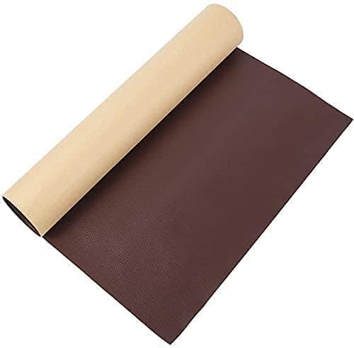Bitrexup Self Adhesive Leather Repair Patch Kit - 60x30cm Brown Vinyl & Leather Repair for Couches, Car Seats, Belts, Handbags - Durable Adhesive Backing for Furniture & Sofa Restoration (2-Pack) - Perfect for Home, Office & Vehicle Interior Repairs
