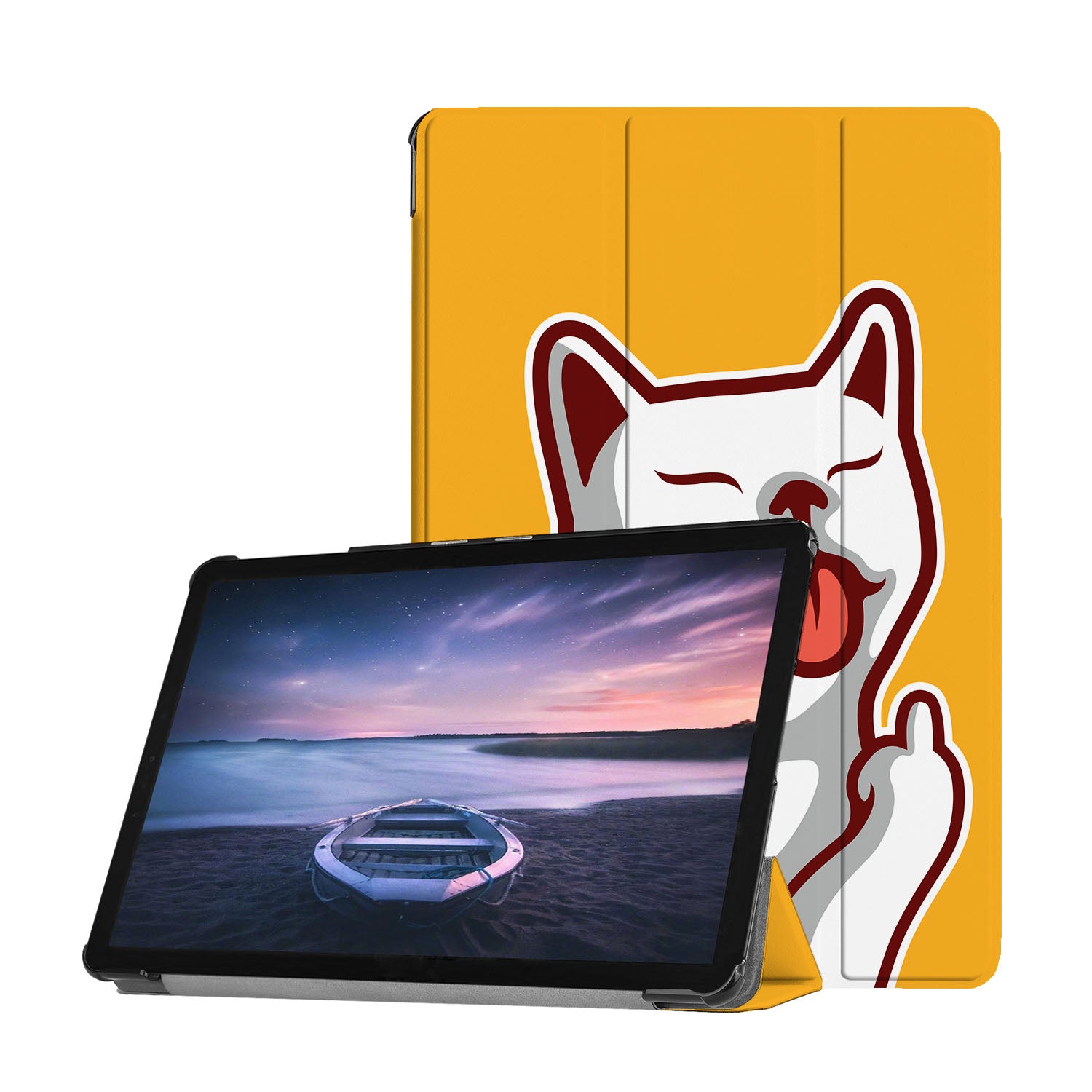 Samsung Tablet Case with Cute Cat Design - Durable Protective Cover for Galaxy Tab A/S6/S7/S8 - Perfect for Work, School & Travel