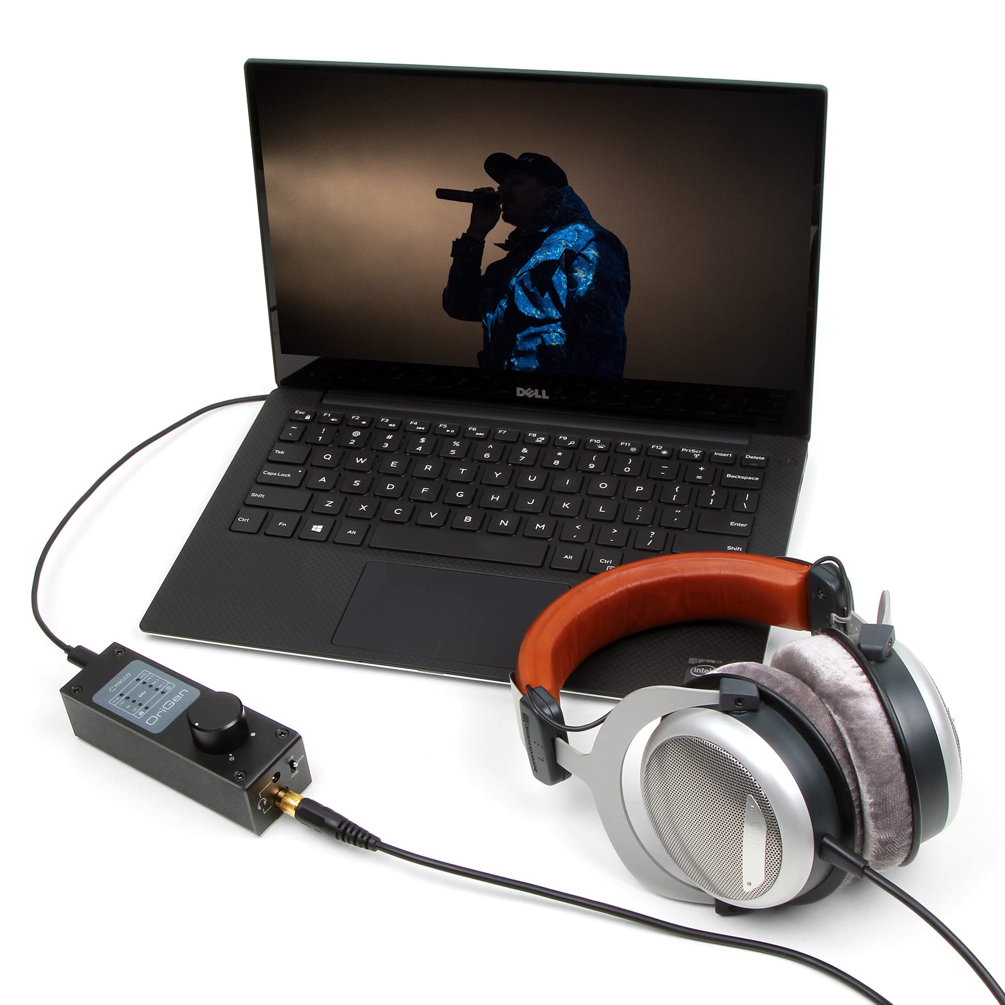 Micca OriGen G3 HiFi USB & Optical DAC Headphone Amplifier - 24-Bit/192kHz, Preamp with Volume Control for Desktop & Laptops - Perfect for Audiophiles, Gaming & Home Studio Setups