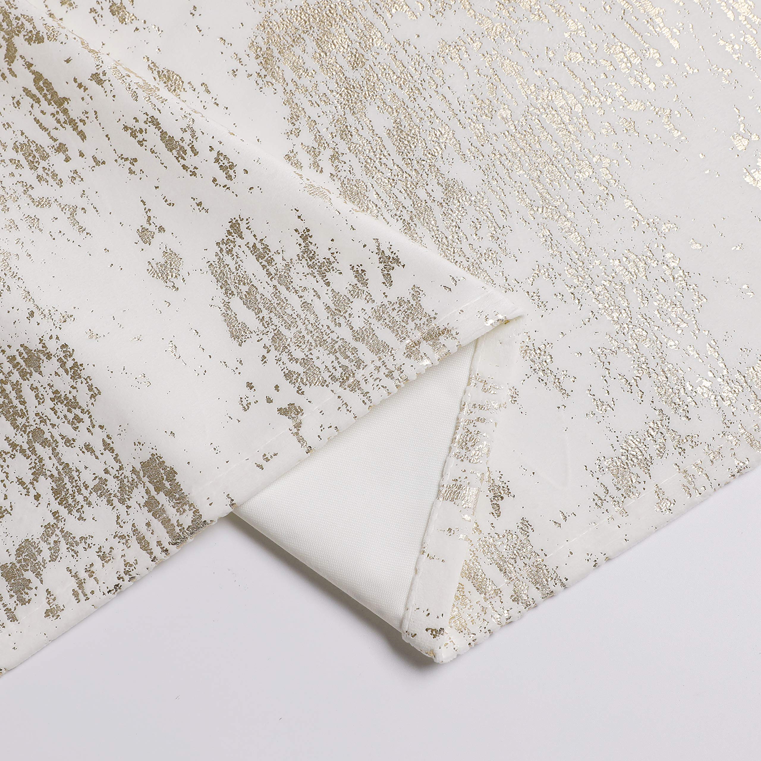 Custom Gold Mosaic Tablecloth 70x144 - Elegant Dining & Party Decor