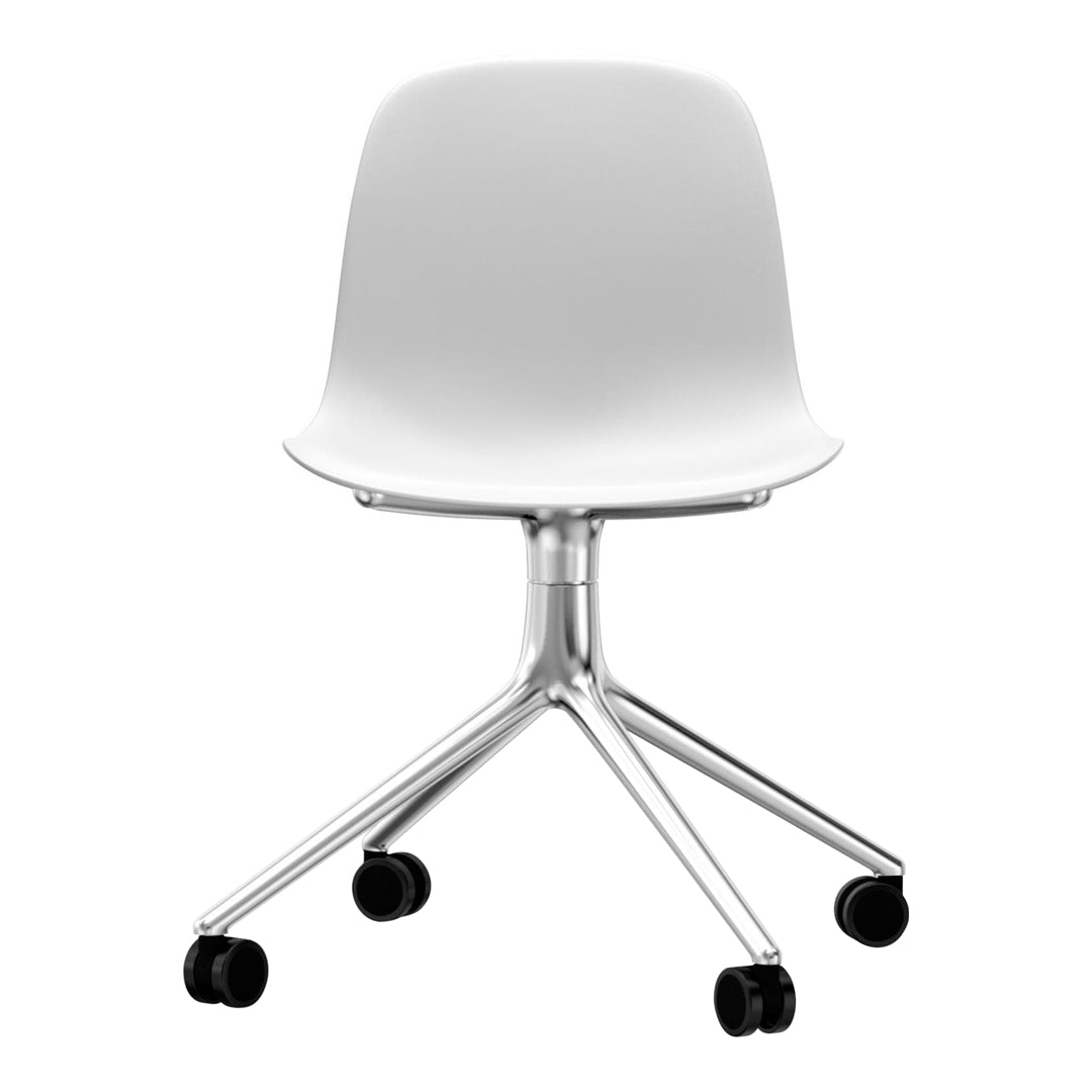 Ergonomic Form Chair with 4-Wheel Swivel Base - Adjustable Office Chair for Home & Work - Perfect for Desk Work, Gaming, and Study Sessions