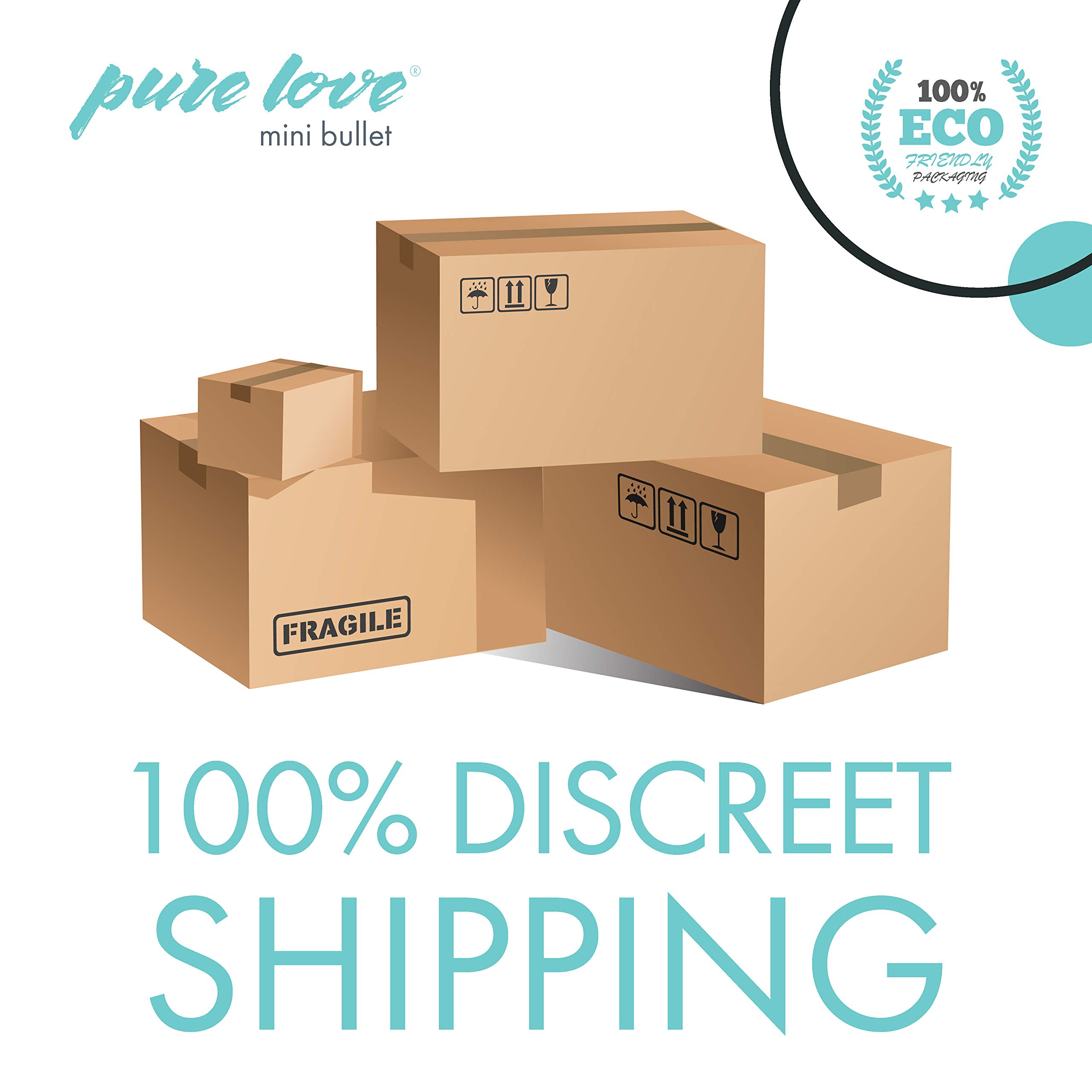 Pure Love Mini Bullet Vibrator - Rechargeable Travel Size Adult Sex Toy in Pink | Perfect for Discreet Pleasure at Home, Travel & Couples Play