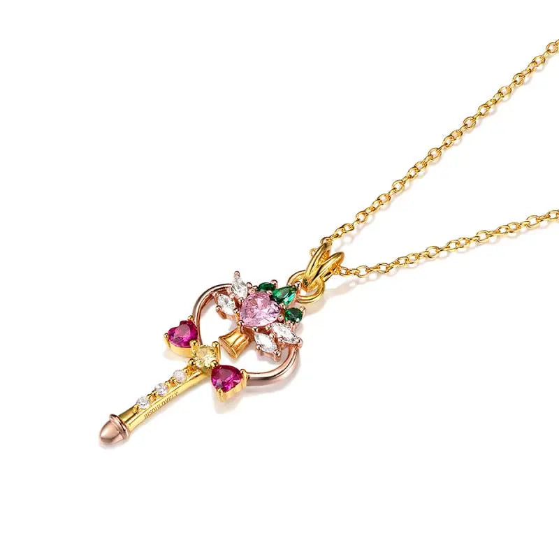 Ichigo Wand Pendant - Stylish Anime Jewelry for Cosplay & Everyday Wear - Perfect Gift for Anime Fans & Strawberry Lovers