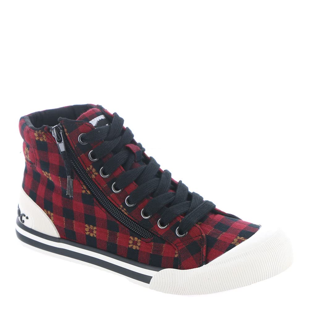 Rocket Dog Women's Jazzin High Top Sneakers - Comfortable Canvas Casual Shoes for Walking, Work & Everyday Wear | Trendy Retro Style Sneakers for Women