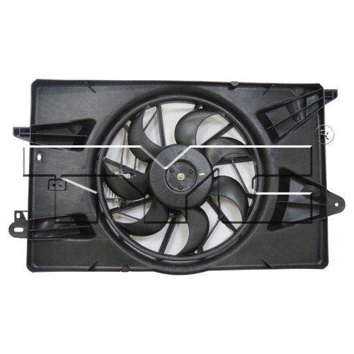 Go-Parts Engine Radiator Cooling Fan Assembly Compatible with 2014-2019 Chrysler 200 (2.4L L4 & 3.6L V6) - Replacement Part #68197298AB CH3115180 - Perfect for Overheating Prevention & Sedan Maintenance