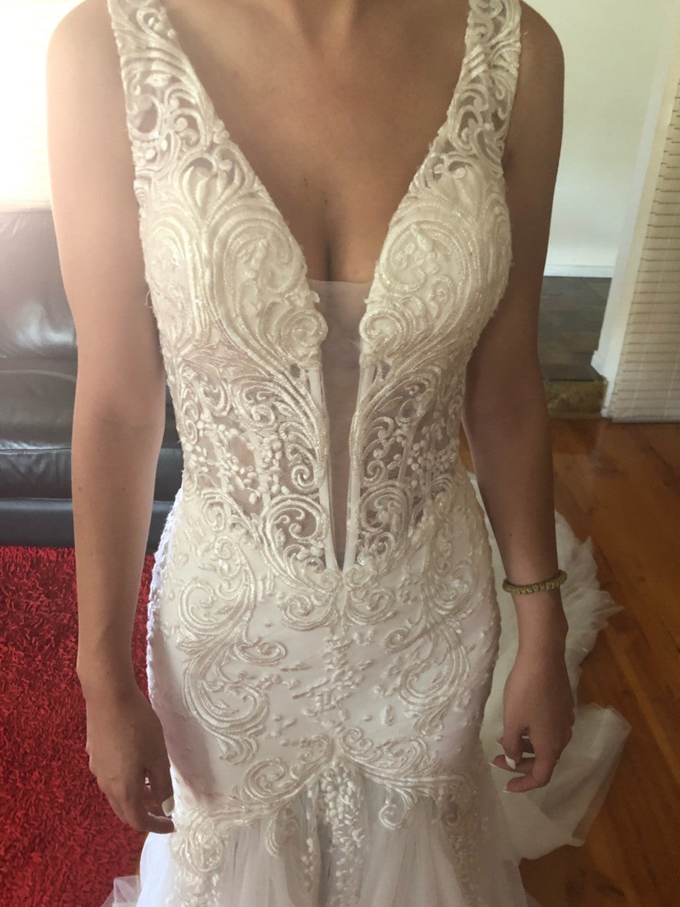 Calla Blanche Jocelyn 17114 Sample Wedding Gown - Elegant Lace Bridal Dress for Prom, Evening Gala & Formal Occasions