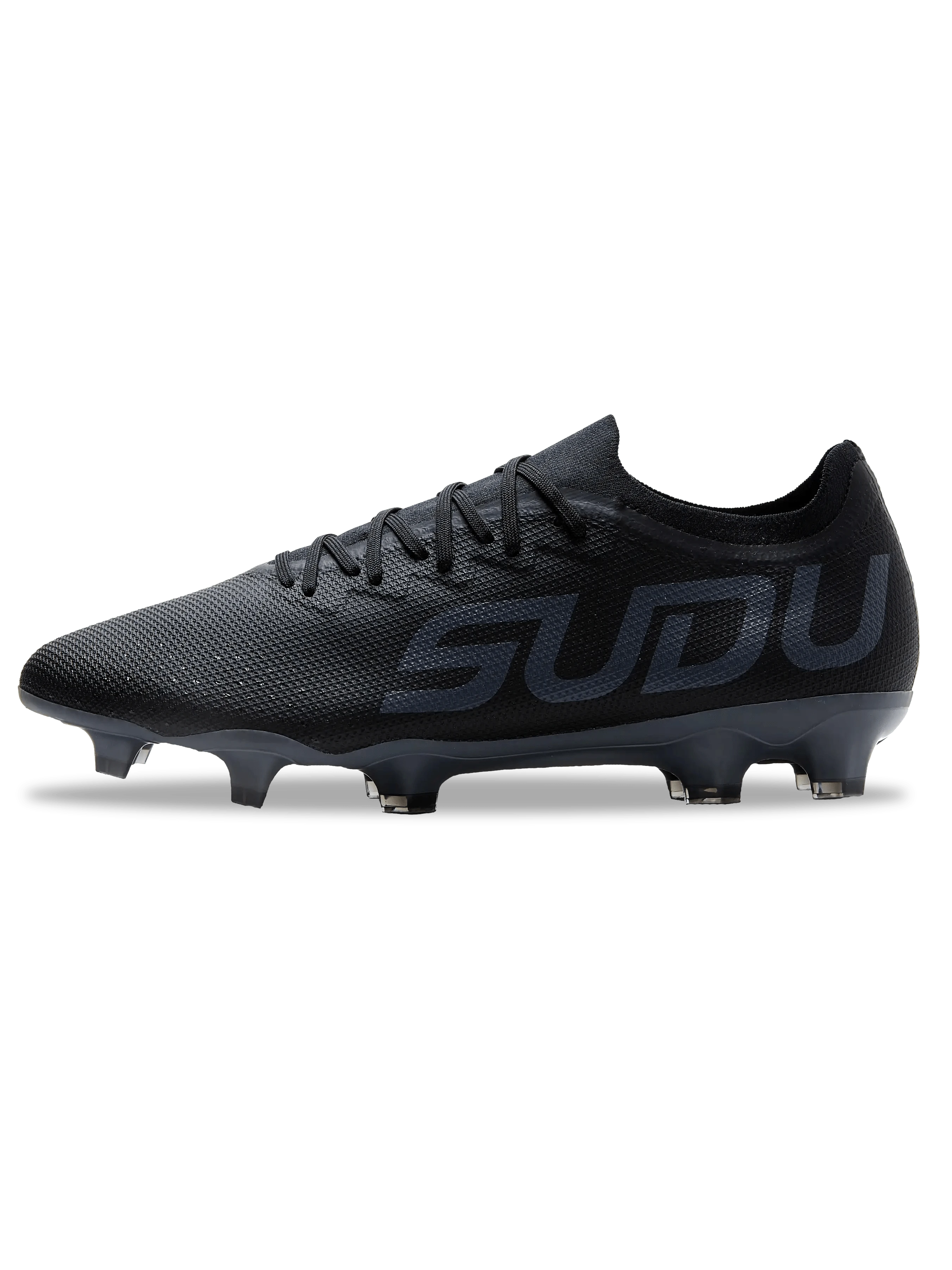 SFS FG 01 Men's Soccer Cleats - Lightweight Football Shoes for Firm Ground, Black | Perfect for Training & Matches