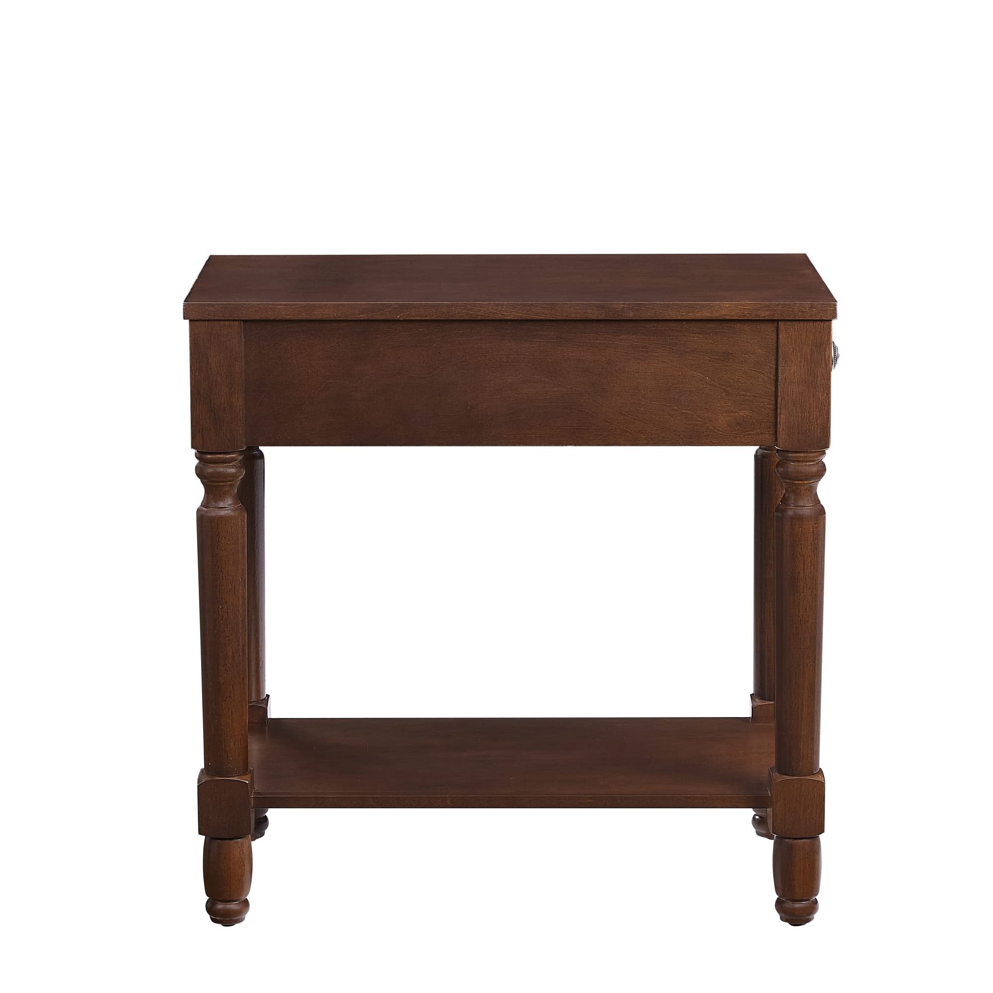 Dark Brown Ball & Cast Wood End Tables - 13