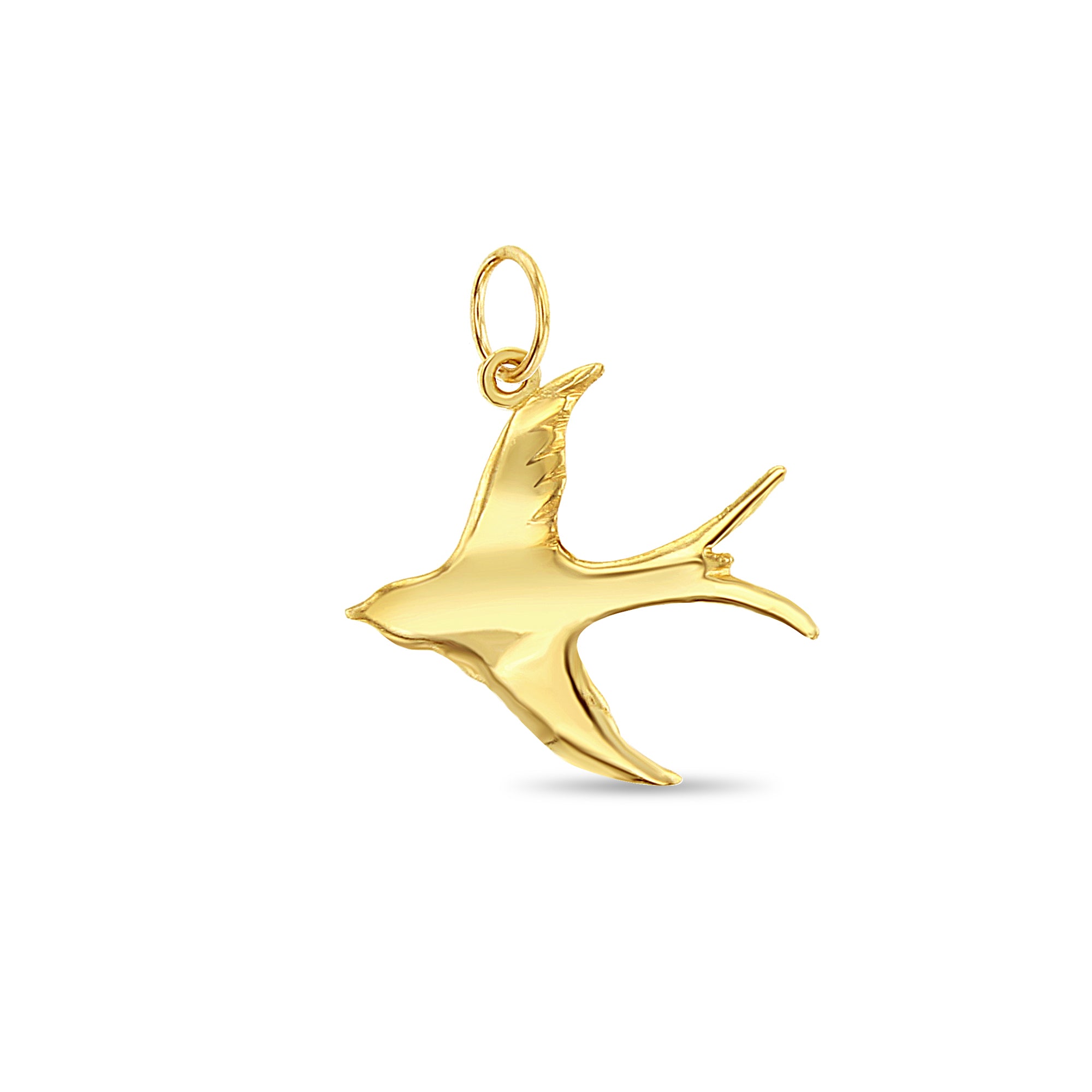 Elegant Polished Flying Bird Charm Necklace - Sterling Silver Pendant for Women, Perfect Gift for Birthday, Anniversary & Everyday Wear | Boho Jewelry for Layering & Special Occasions