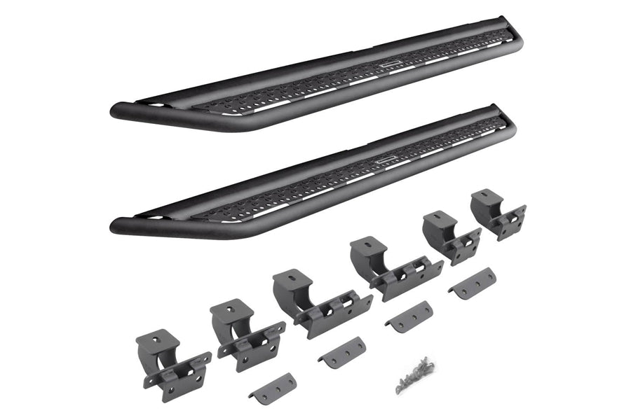 Ford Bronco Sport 4 Door Go Rhino D6 Dominator Extreme Side Steps with Brackets - Heavy Duty Running Boards for Off-Road Adventure & Truck Protection