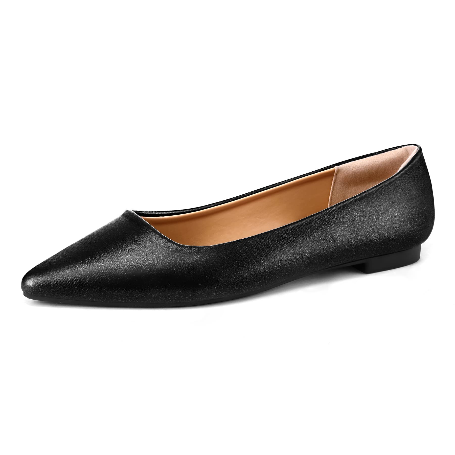 Mysoft Women's Pointed Toe Ballet Flats - Comfortable Wedding Shoes with Heel Support for Brides, Bridesmaids & Formal Events
