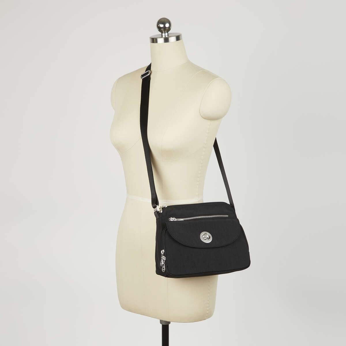 Baggallini Calais Crossbody Bag for Women - Lightweight Travel Purse with RFID Protection, Multiple Pockets - Perfect for Shopping, Travel, and Everyday Use