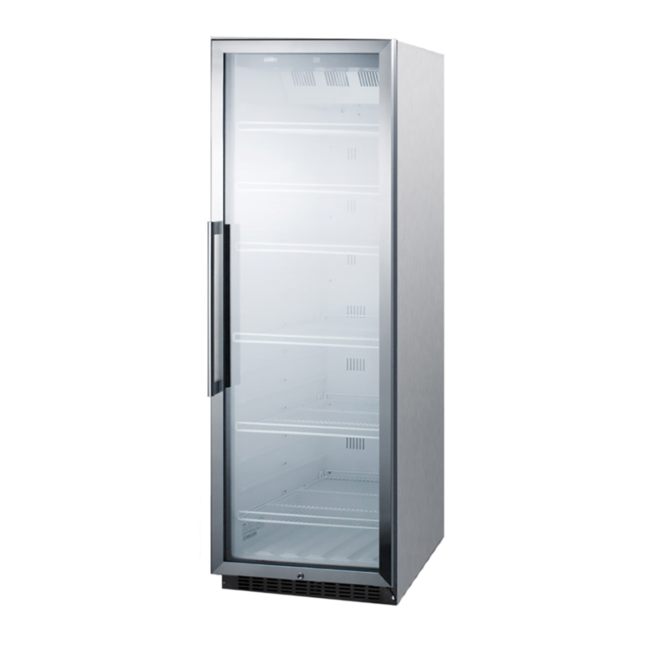 Summit 24 Beverage Refrigerator - 12.6 Cu. Ft. Compact Drink Cooler for Home, Office, or Bar - Perfect for Soda, Beer, Wine & Energy Drinks Storage