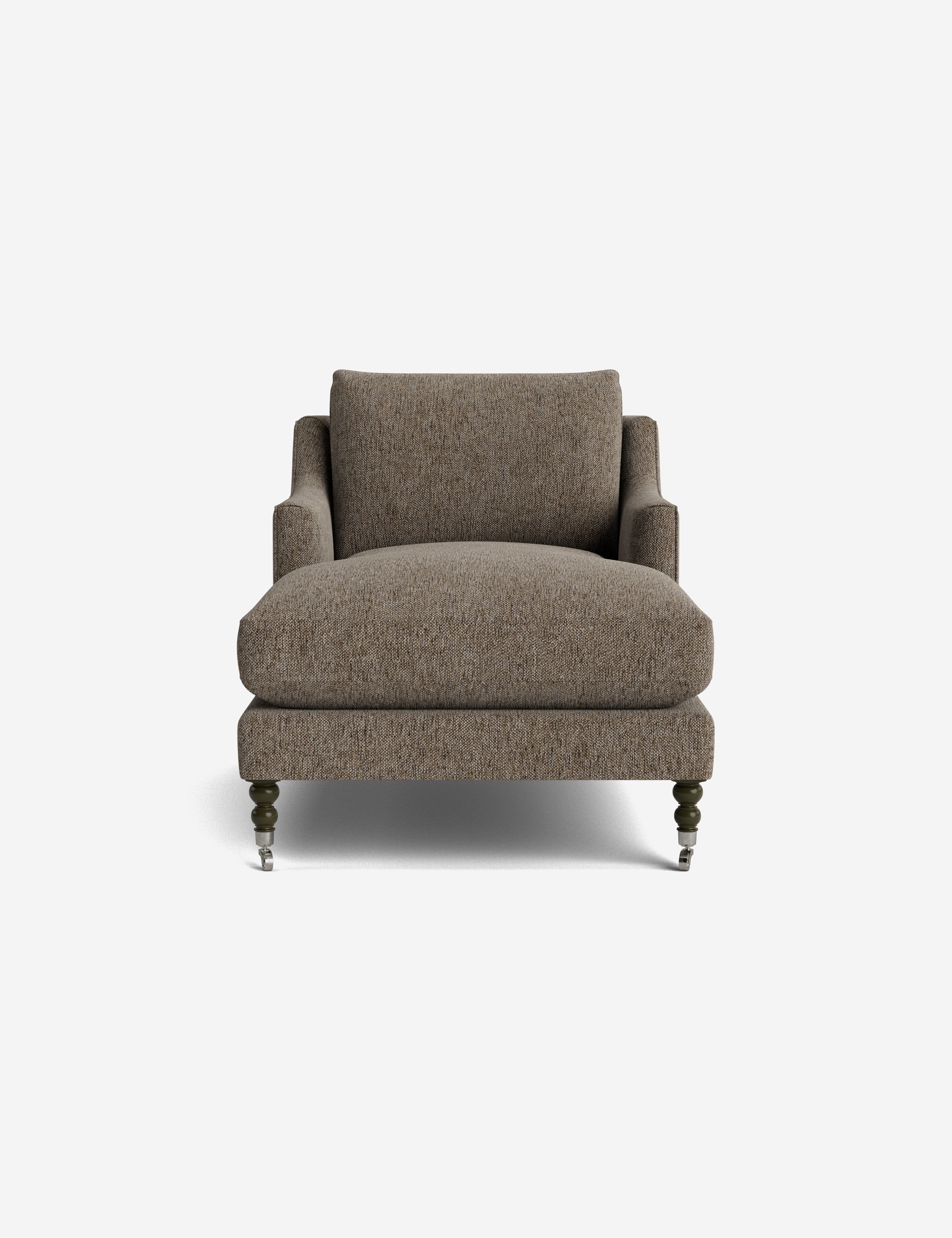 Fabienne Chaise Lounge Chair - Modern Accent Chair for Living Room, Bedroom & Office - Stylish Mid-Century Design with Upholstered Seat and Wooden Legs - Perfect for Relaxing, Reading & Home Decor