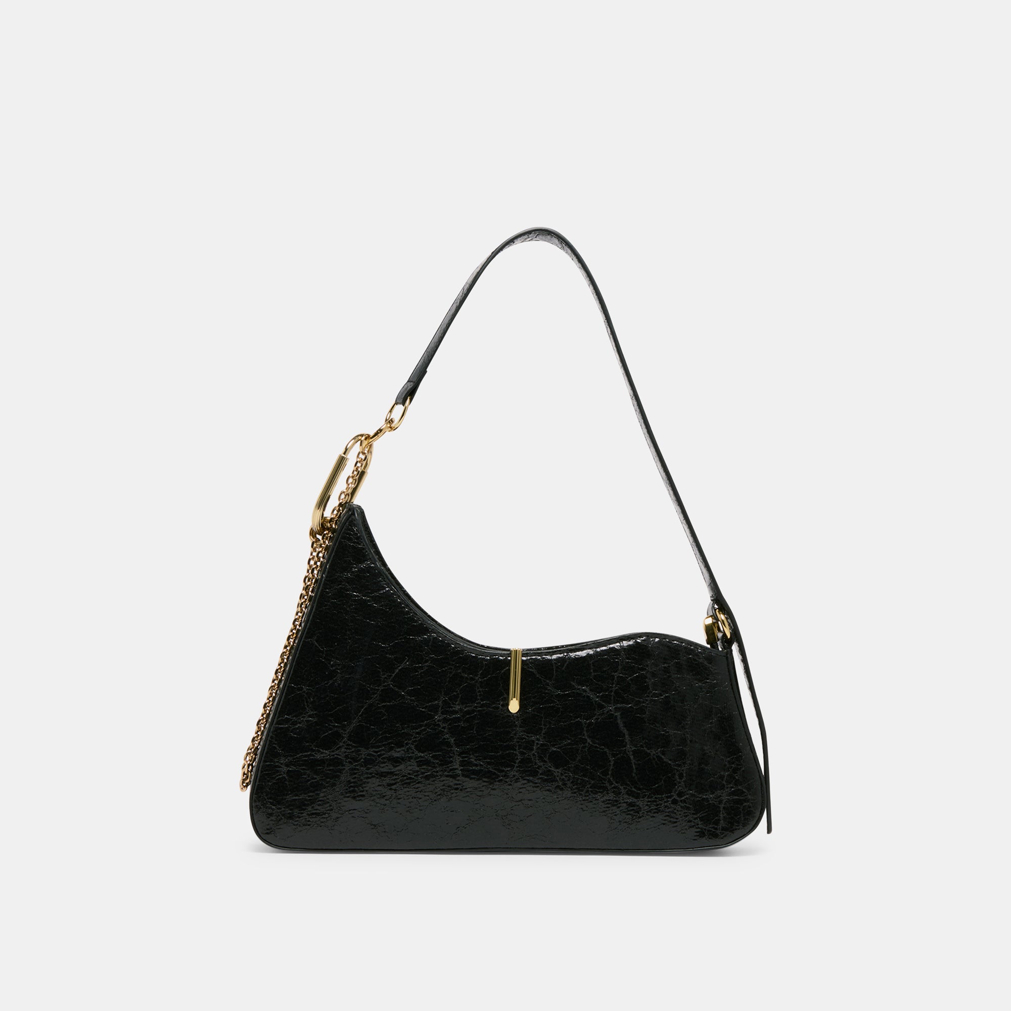 PRYA Genuine Black Leather Shoulder Bag for Women - Stylish & Durable Crossbody Purse for Work, Travel & Everyday Use