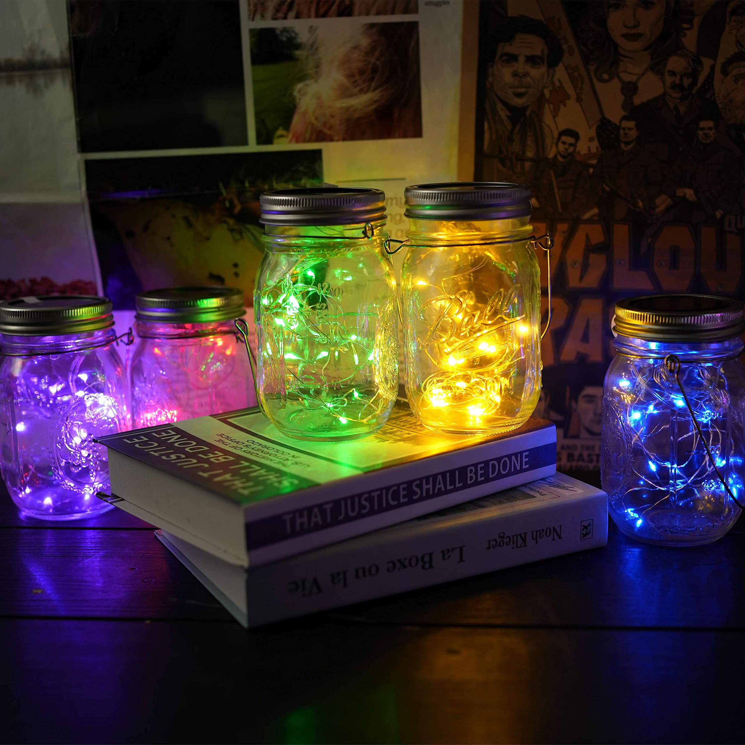 Solar Mason Jar Lid Lights - 10 Pack 30 LED Waterproof Fairy String Lights with Hooks (Jars Not Included) | Outdoor Decorative Lighting for Garden, Patio, Wedding & Party Decorations | Creates Magical Ambiance for Evenings, Celebrations and Special Events