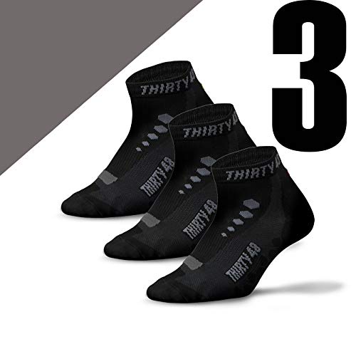 [3 Pairs] Black/Gray