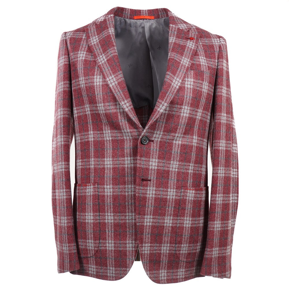 Isaia Soft Flannel Wool Sport Coat for Men | Premium Italian Tailored Blazer | Business Casual & Formal Wear | Perfect for Office, Weddings & Special Events