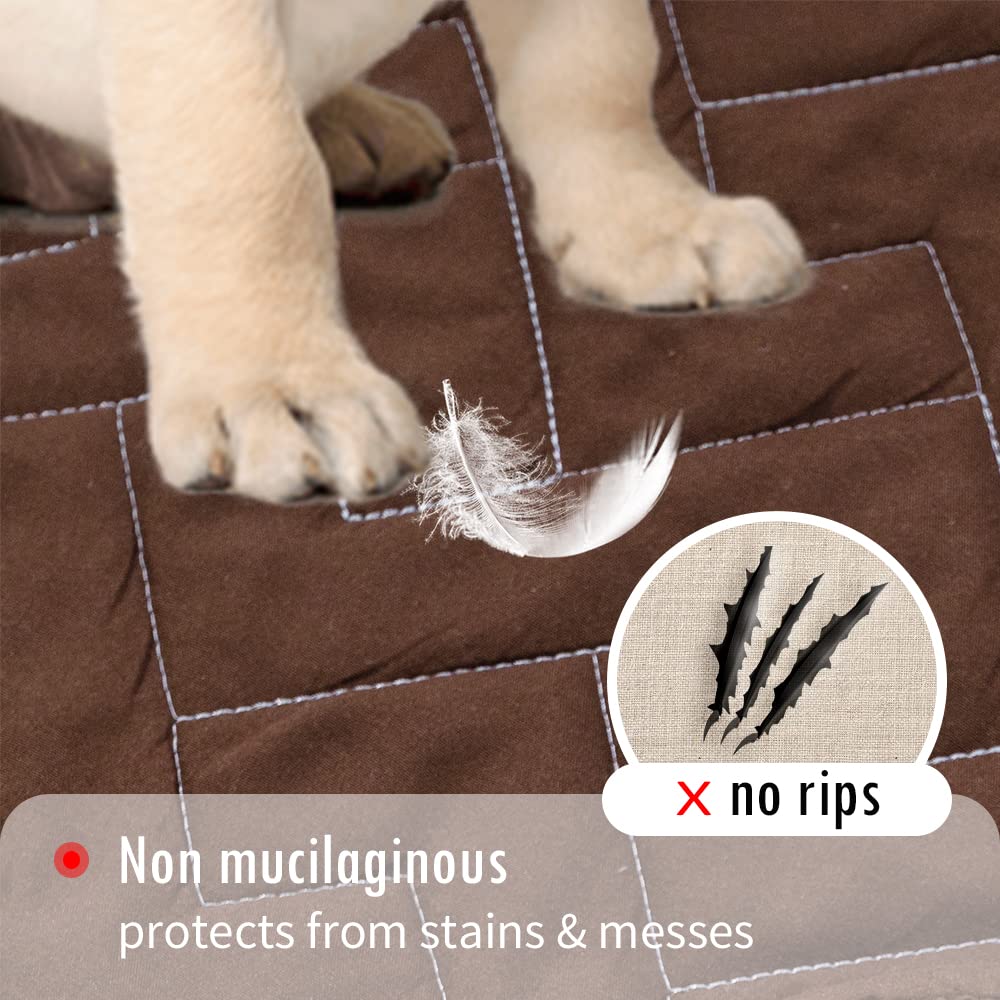 Waterproof Dog Bed Cover - Non-Slip Pet Sofa Protector for Dogs & Cats, Furniture Protector for Couch, Recliner, Chair - Ideal for Pet Owners & Home Use