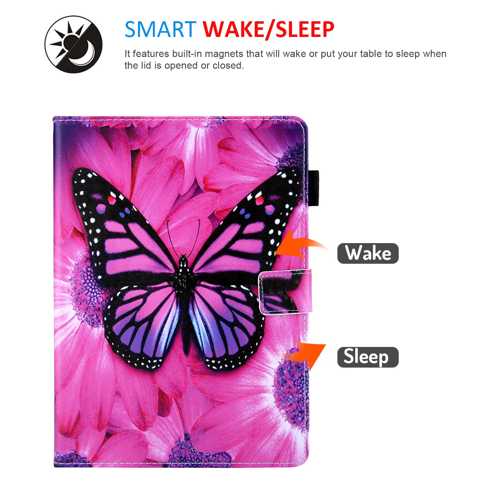 Dteck iPad Air 11'' Case 2024 & iPad Pro 11 inch Case (1st/2nd/3rd/4th Gen 2018-2022) - Slim Folio Wallet Cover with Auto Wake/Sleep for iPad Air 5th/4th Gen 10.9