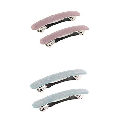Tachiuwa 4pcs Women's Hair Clips - French Barrette Ponytail Holders for Girls & Women, Non-Slip Hair Grips for School, Work, Party & Everyday Use
