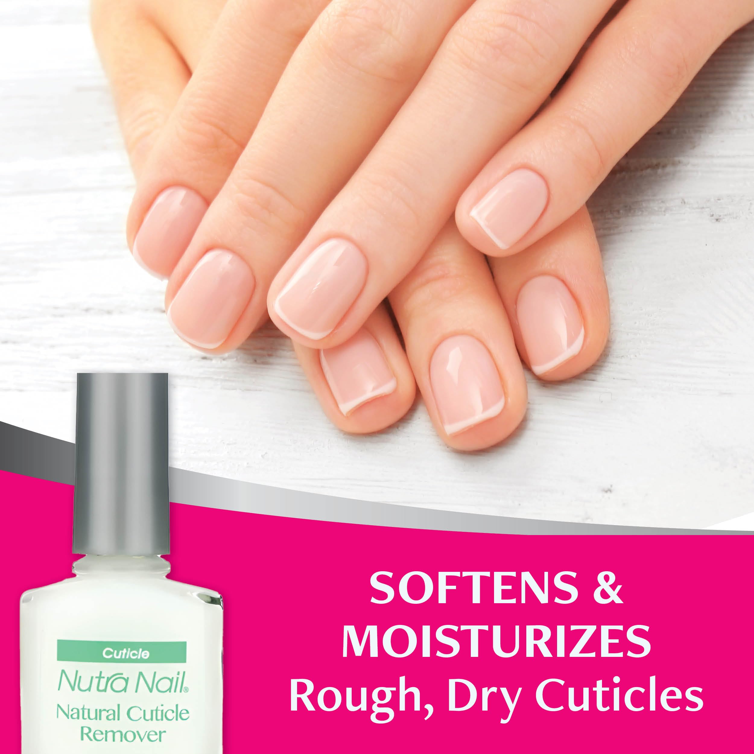 Nutra Nail Naturals Cuticle Remover - Instant Nail Bed Softener & Removal Oil Treatment for Healthy Nails (0.45 Fl Oz) - Perfect for At-Home Manicures & Professional Nail Care
