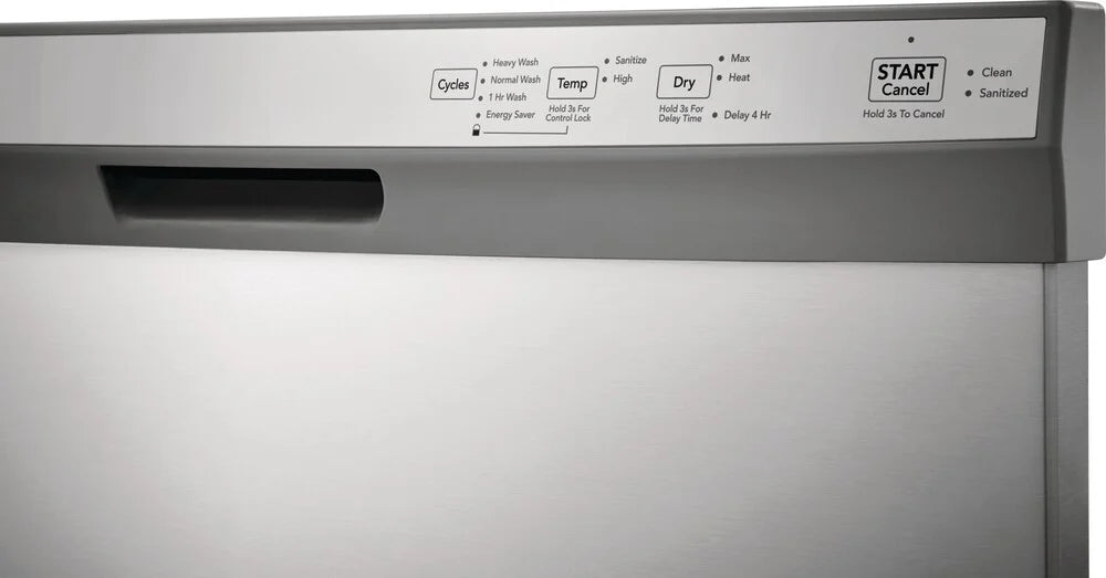 Frigidaire FDPC4314AS 24-Inch Built-In Dishwasher - Stainless Steel Finish | Quiet Operation, Energy Star Certified | Perfect for Small Kitchens & Apartments