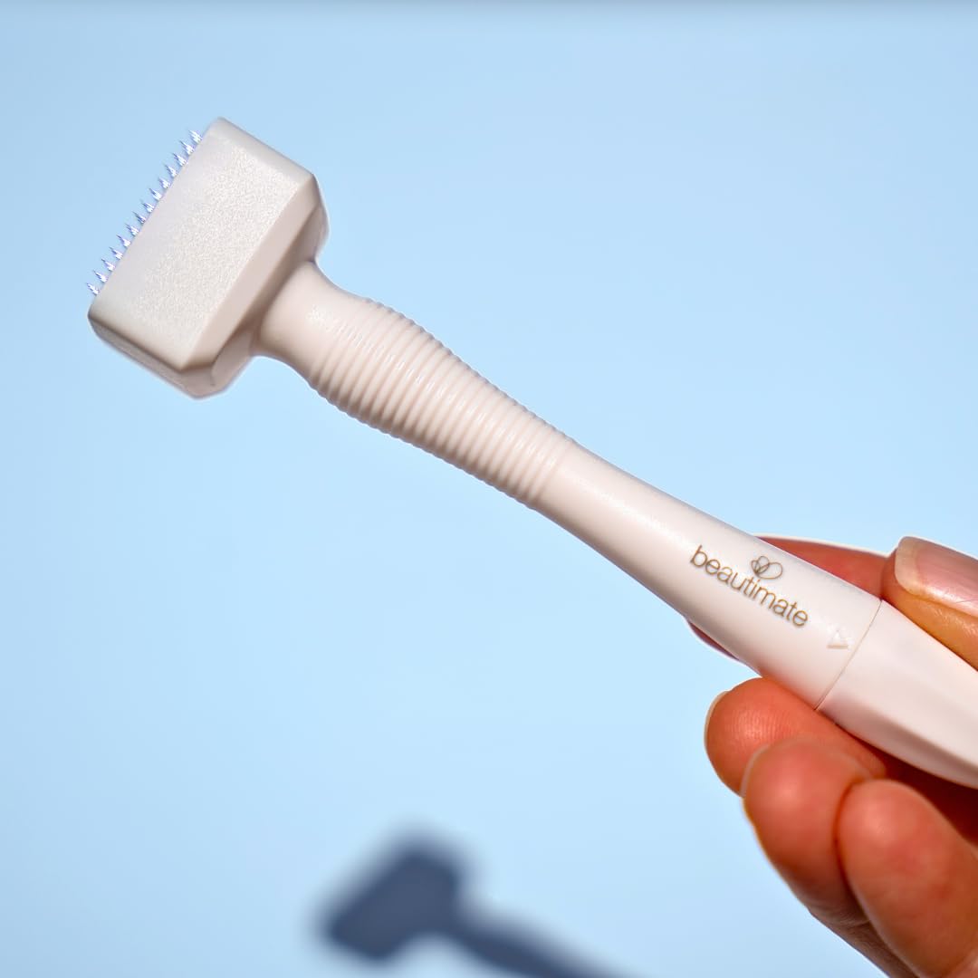 Professional Derma Stamp for Face, Hair & Beard - Microneedling Roller for Skin Rejuvenation & Hair Growth - Perfect for At-Home Skincare & Grooming Routine