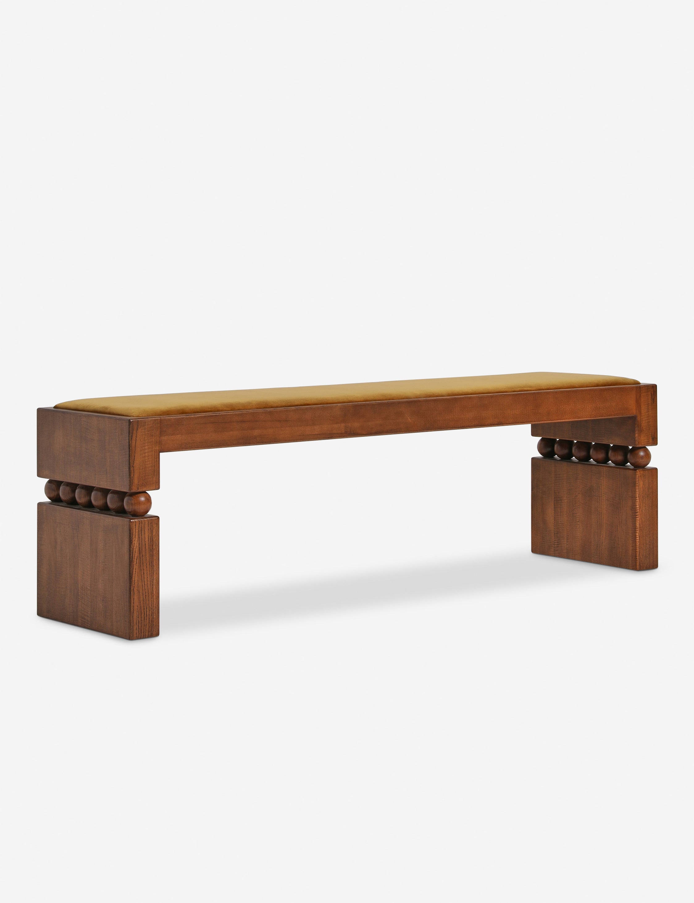 Carly Cushnie Ceiba Bench - Modern Wooden Bench for Living Room, Bedroom, or Entryway - Stylish Home Decor & Seating Solution