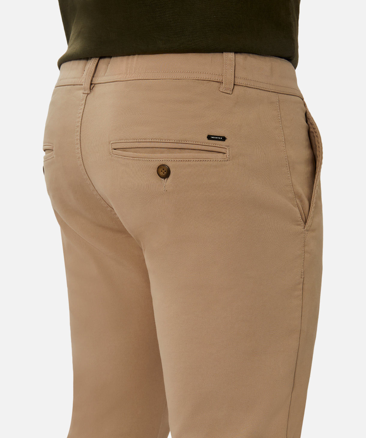 The Drifter Chino Pant for Men - Comfortable Slim Fit Stretch Stone Khaki Pants | Casual Office Wear & Travel Outfits