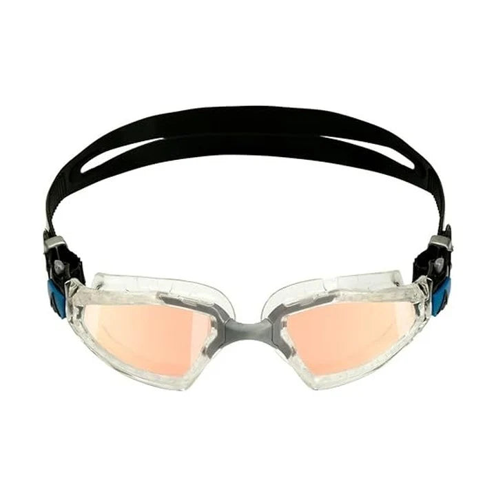AquaSphere Kayenne Pro Adult Swimming Goggles - Iridescent Mirrored Lens for Competitive & Recreational Swimming, Triathlon, Pool & Open Water Training