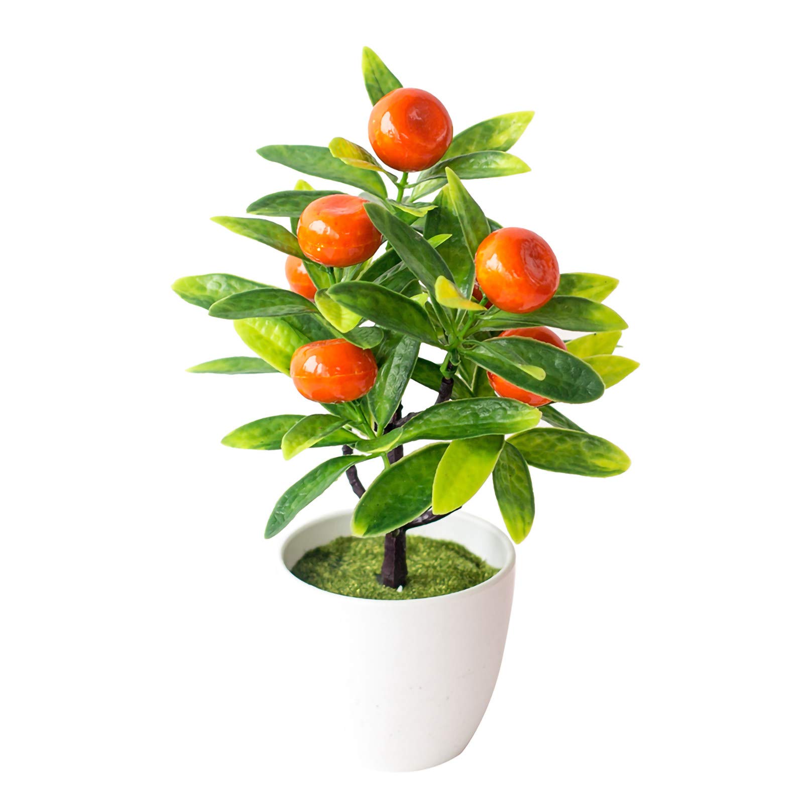 Lifelike Artificial Orange Fruit Tree - Realistic Plastic Simulation Plant for Home, Garden, Wedding & Office Decor - Perfect for Windowsill, Stage, and Potting Decorations