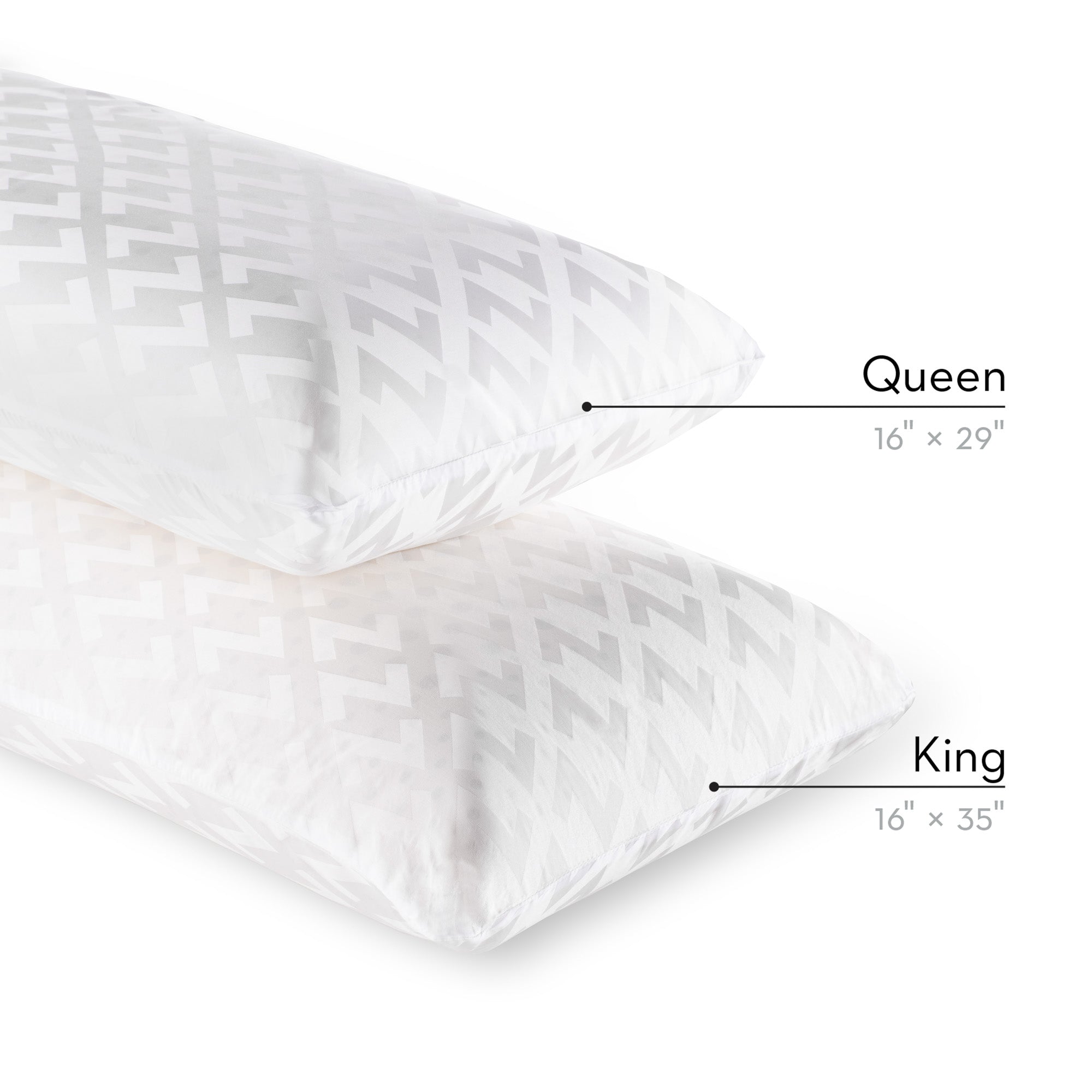 Malouf Shredded Gel Dough Pillow - Cooling Memory Foam Pillow for Neck & Back Support - Perfect for Side, Back & Stomach Sleepers