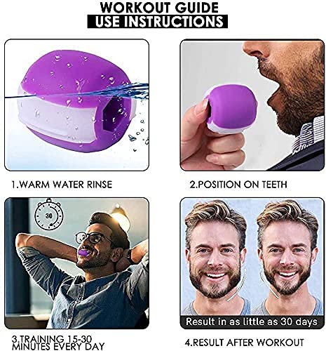 Marrone Jaw Exerciser & Neck Trainer - Double Chin Reducer, Facial Toner for Jawline Definition | Unisex Face Slimming Exercise Ball | Improve Jaw Muscle Tone for Men & Women | Perfect for Home Gym, Office Workouts & Travel Fitness