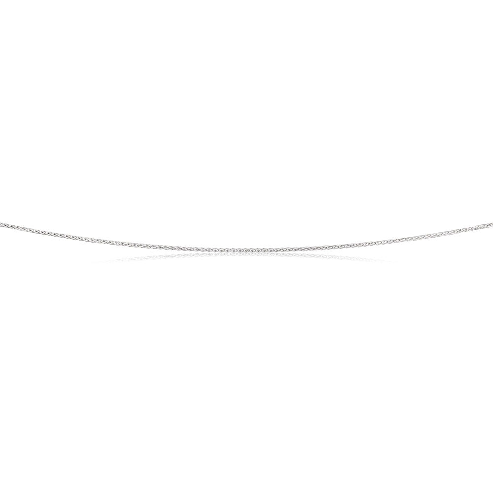 9ct White Gold Wheat Chain - Elegant & Durable Jewelry for Women & Men - Perfect for Everyday Wear, Gifts & Special Occasions