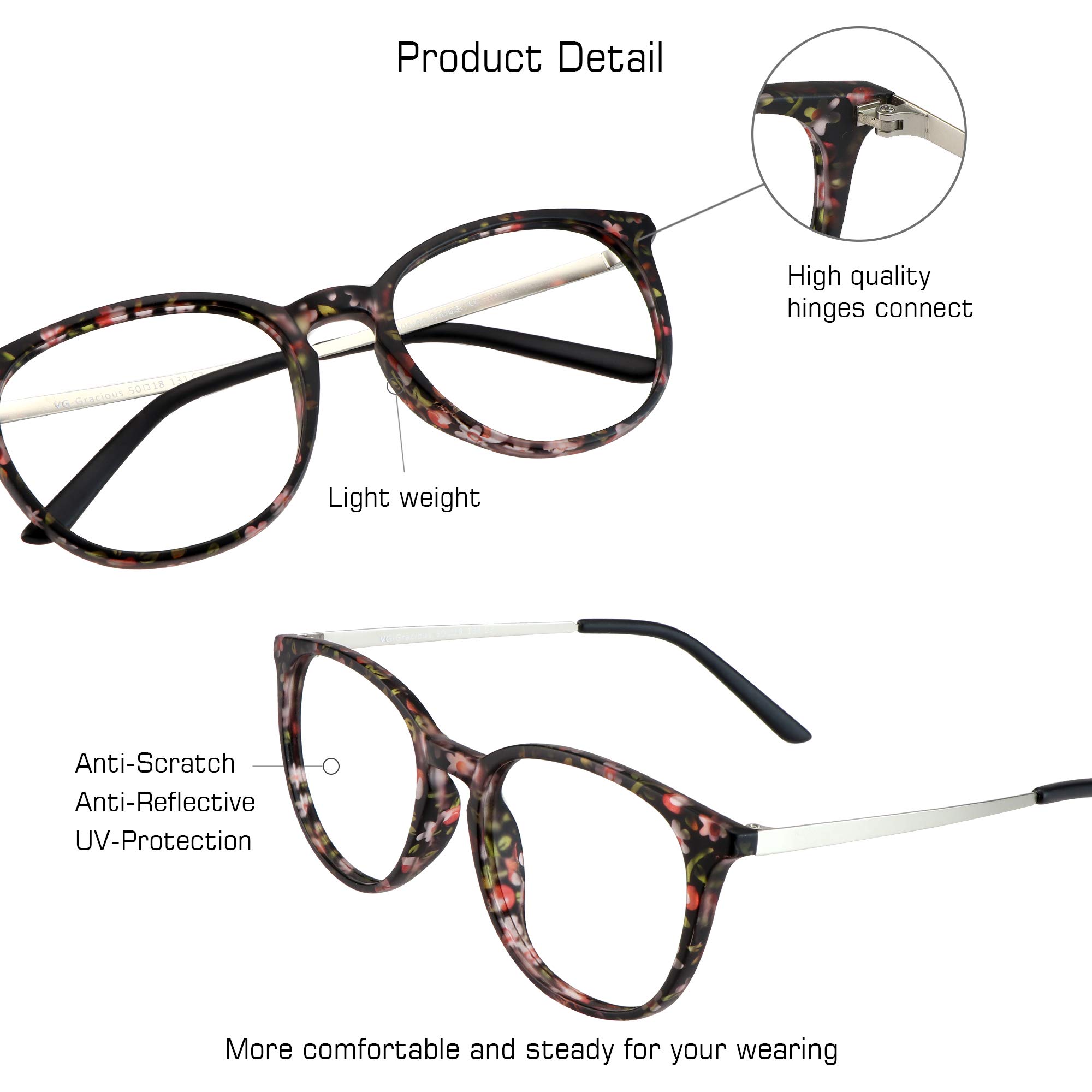 Blue Light Blocking Glasses for Women & Men - Anti Glare for Computer & TV Use