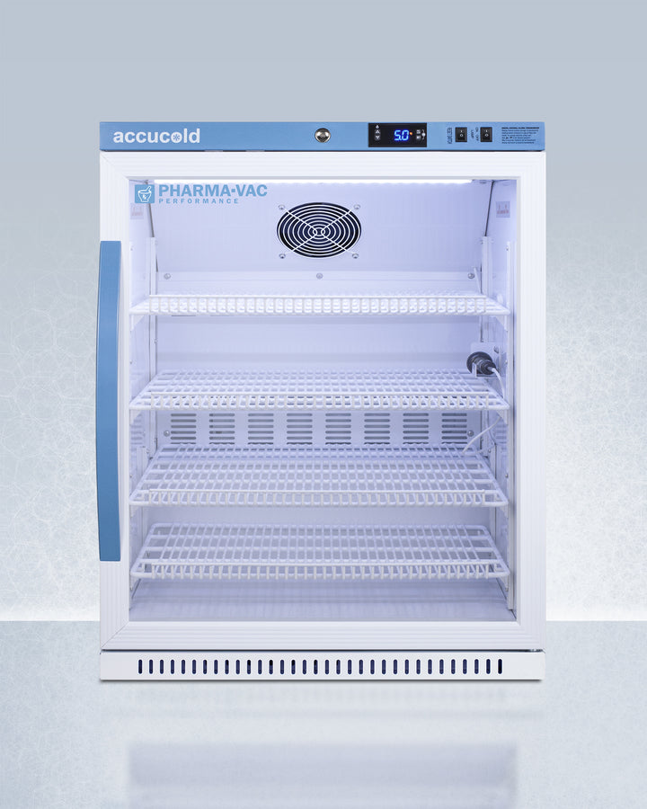 Accucold 6 Cu.Ft. Medical Vaccine Refrigerator with ADA Compliant Height - ARG61PVBIADA - Perfect for Pharmacies, Clinics & Vaccine Storage Facilities