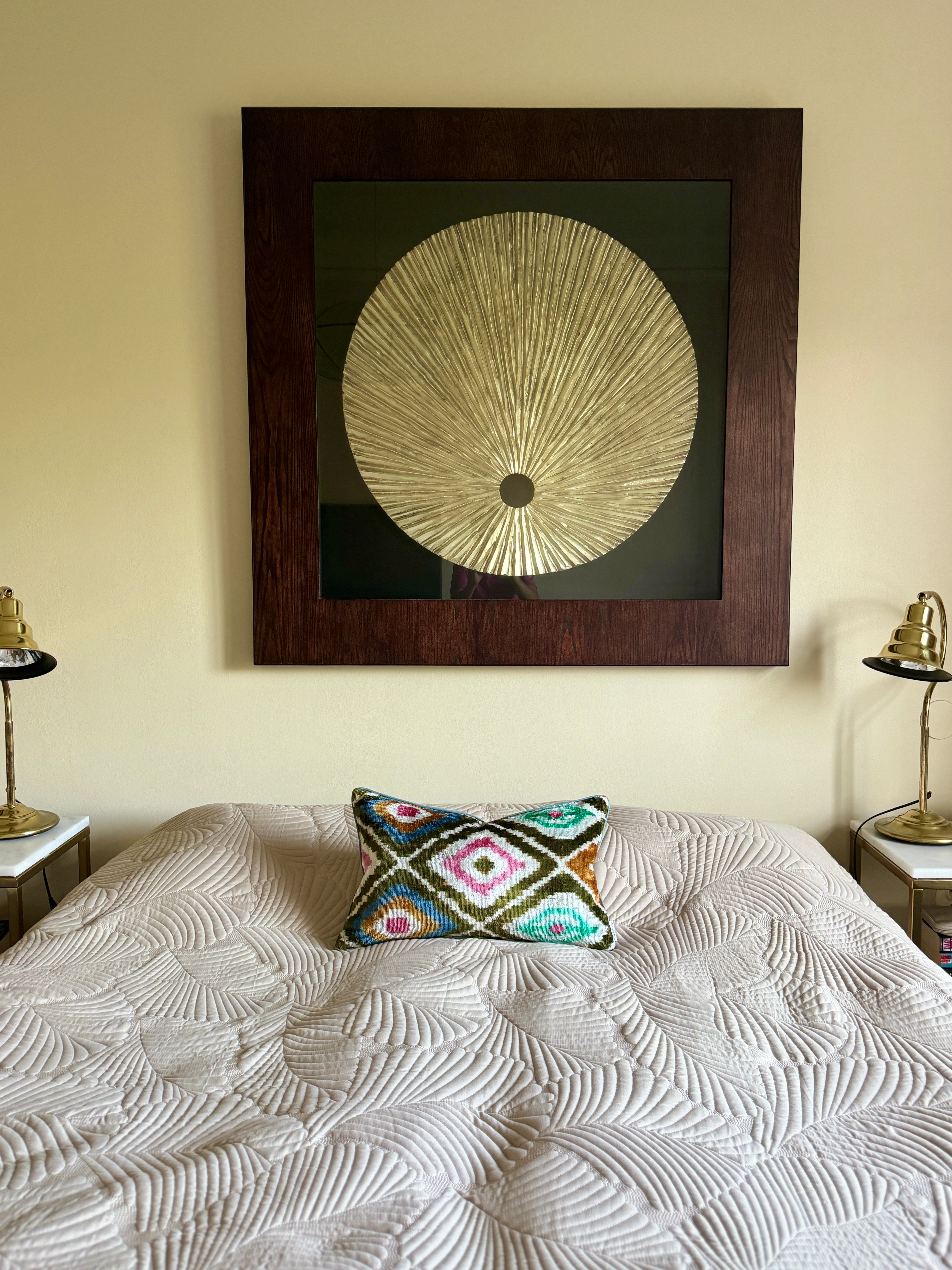 Velvet Ikat Cushion Cover | Aztec Bohemian Throw Pillow for Sofa, Bed & Home Decor - Perfect for Living Room, Bedroom & Boho Chic Interior Design