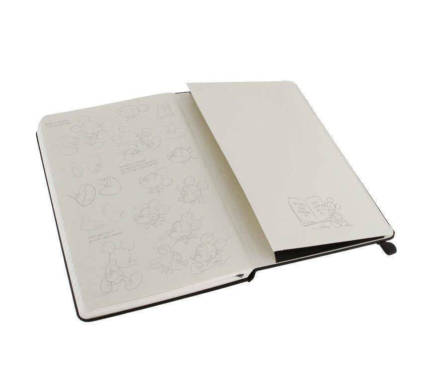 Moleskine Mickey Mouse Large Hard Cover Notebook - Premium Journal for Writing, Sketching & Note Taking - Perfect for School, Office & Travel
