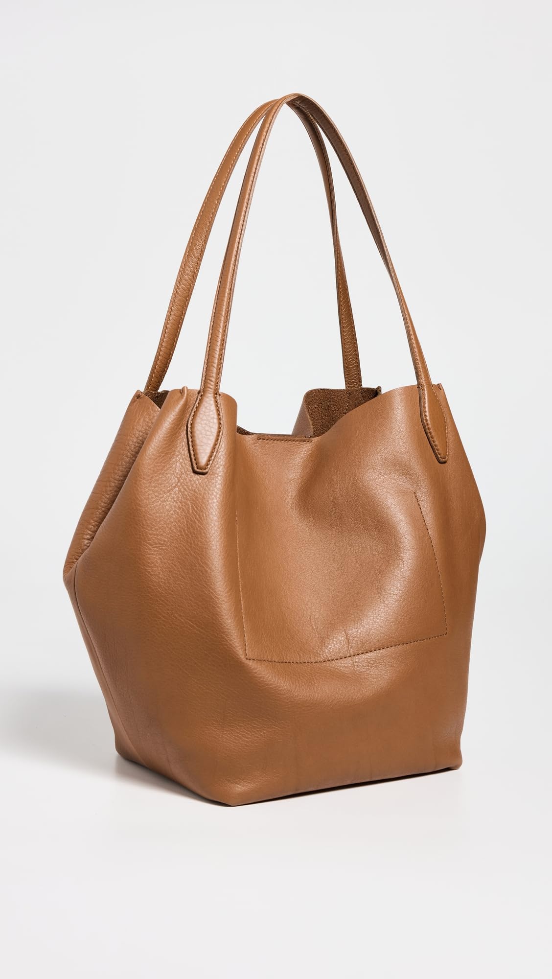 Madewell Women's Soft Grain Leather Large Shopper Tote Bag - Spacious Work Tote for Office, Travel & Everyday Use