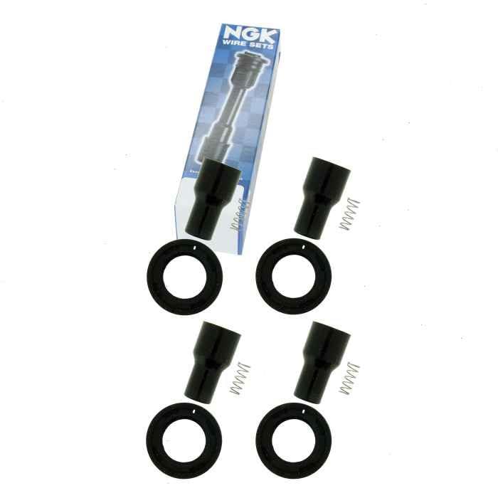 4-Piece NGK Ignition Coil Boots Compatible with Toyota Tacoma 2.4L 2.7L L4 2000-2014 - Perfect for Engine Performance & DIY Auto Repair