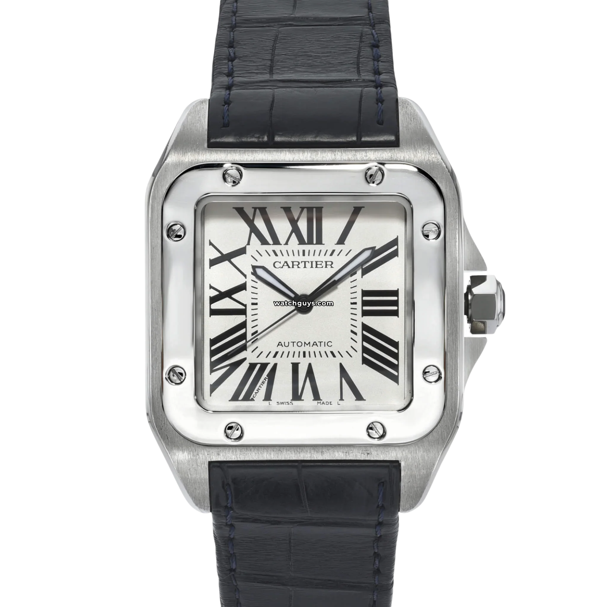 Cartier Santos 100 Large Men's Watch W20073X8 - Luxury Stainless Steel Timepiece for Business & Formal Occasions