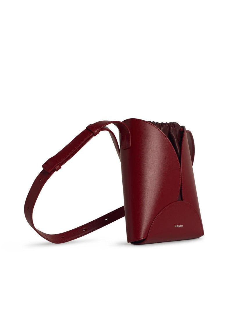 Stylish Burgundy Leather Crossbody Bag for Women - Fashionable 'Curve' Design Handbag - Perfect for Daily Use, Travel & Evening Out
