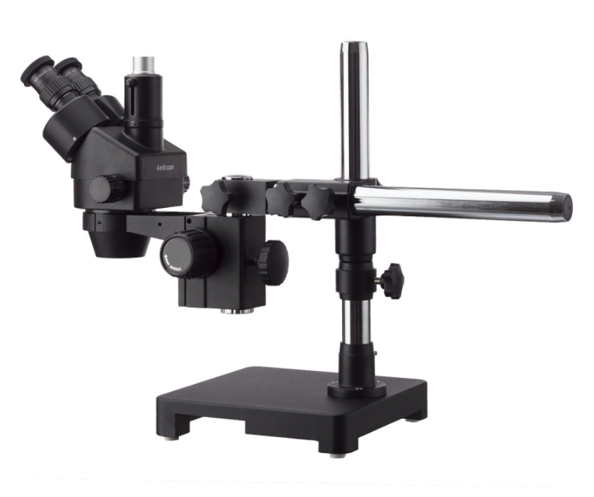 Amscope SM-3TX 3.5X-45X Trinocular Stereo Zoom Microscope with 80 LED Ring Light - Professional Lab & Jewelry Inspection Tool for Precision Work