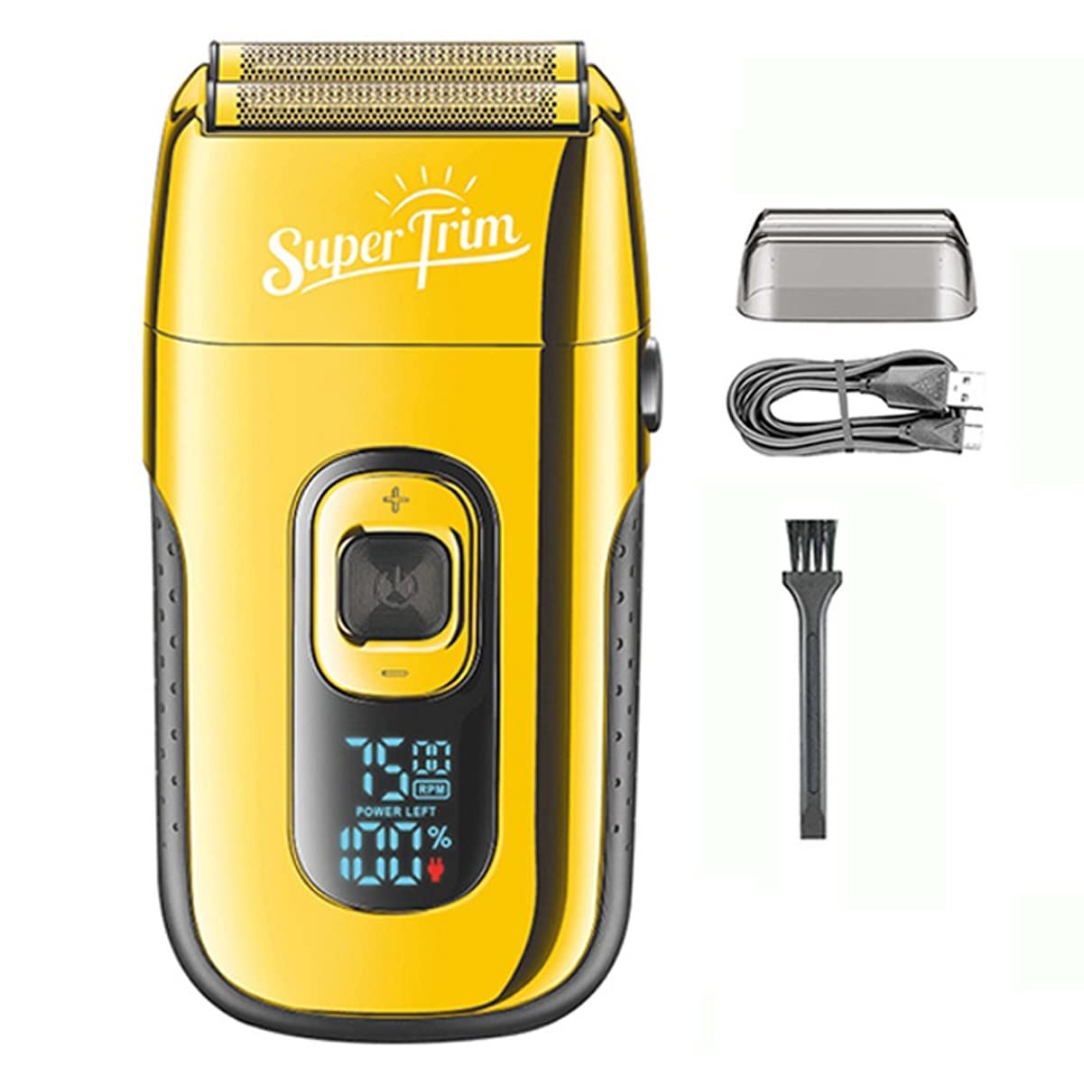 Premium Electric Razor for Men - Rechargeable Wet/Dry Shaver with Beard & Hair Trimmer | Smooth Shaving for Travel, Gym & Daily Grooming