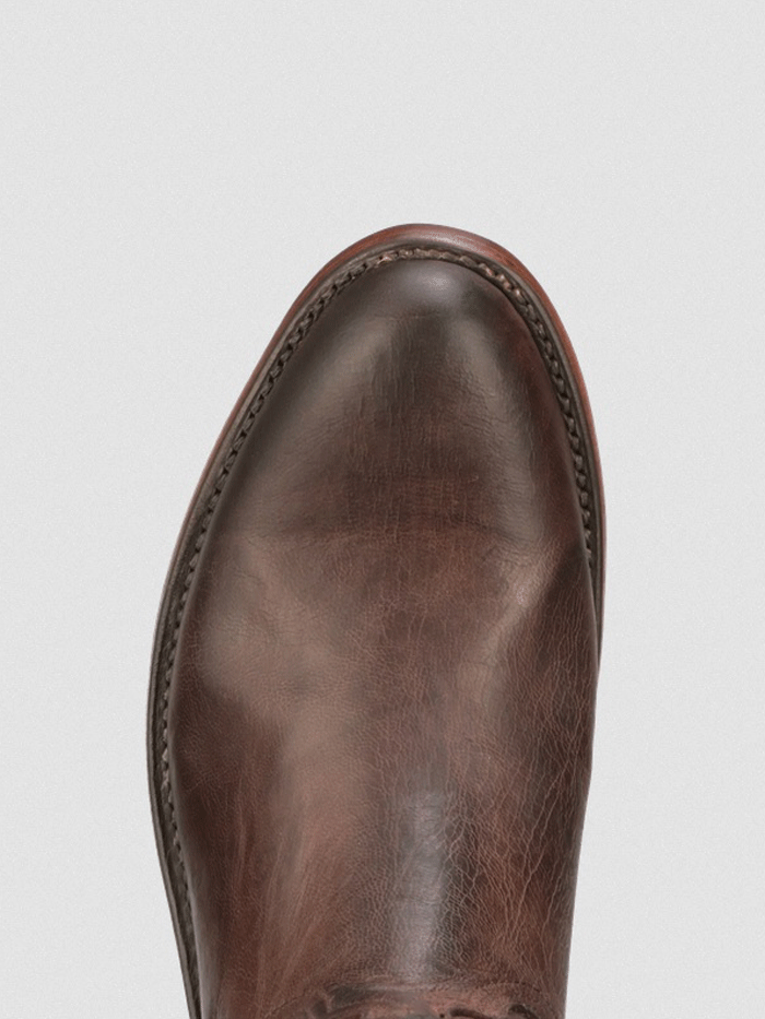 Lucchese CL6510.C2 Men's Sunset Roper Boots in Chocolate Brown - Perfect for Western Riding, Country Music Festivals & Casual Wear