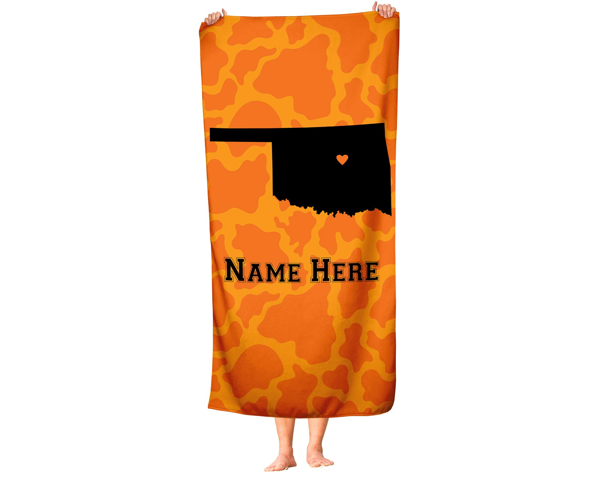 Stillwater Oklahoma State Pride Custom Beach & Bath Towel - Personalized Medium & Large Towels for Adults, Kids, College Football & Basketball Fans - Perfect for Pool, Beach, Gym & Game Day