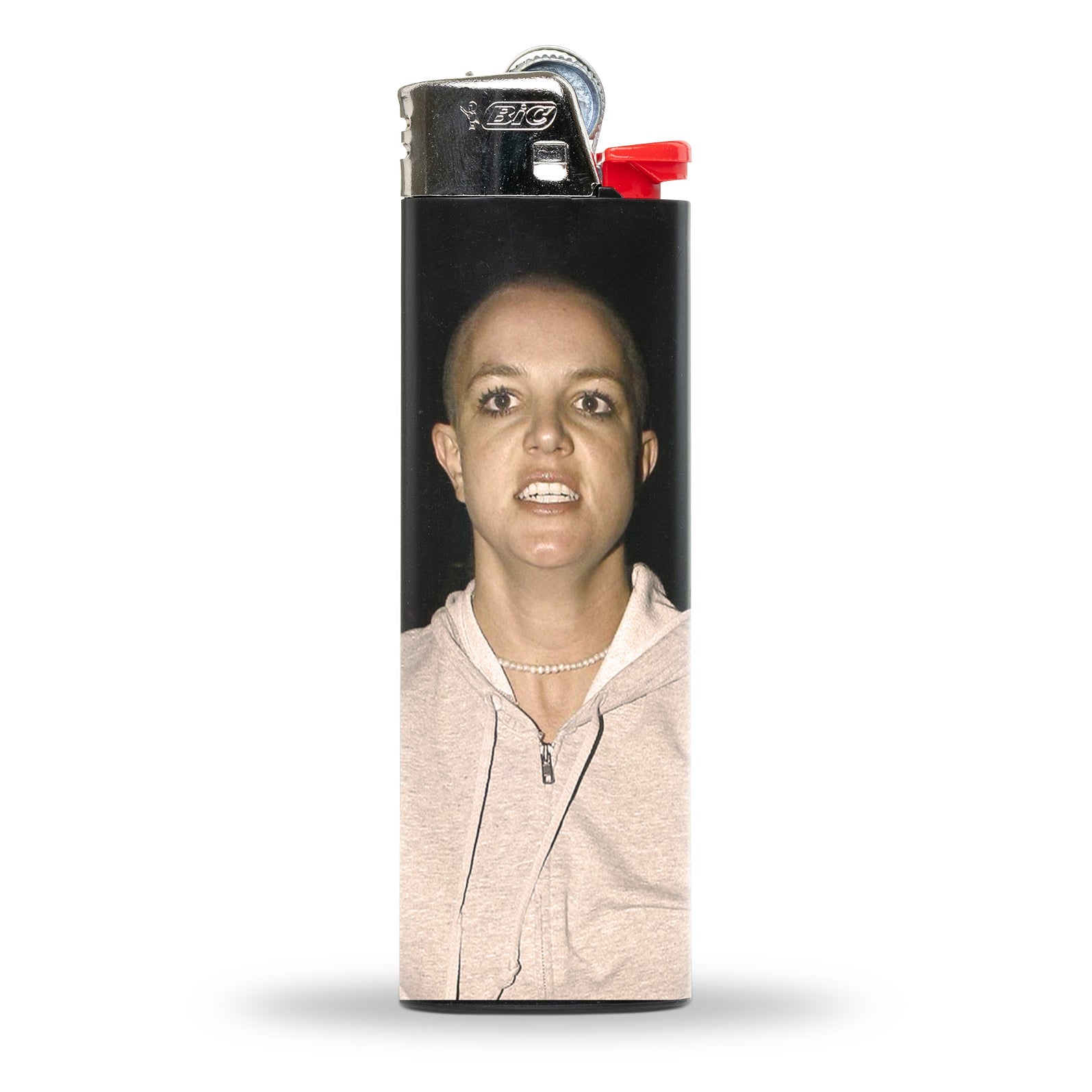 Pop Princess Design Metal Lighter - Stylish & Refillable for Smoking, Camping, Parties & Gifts