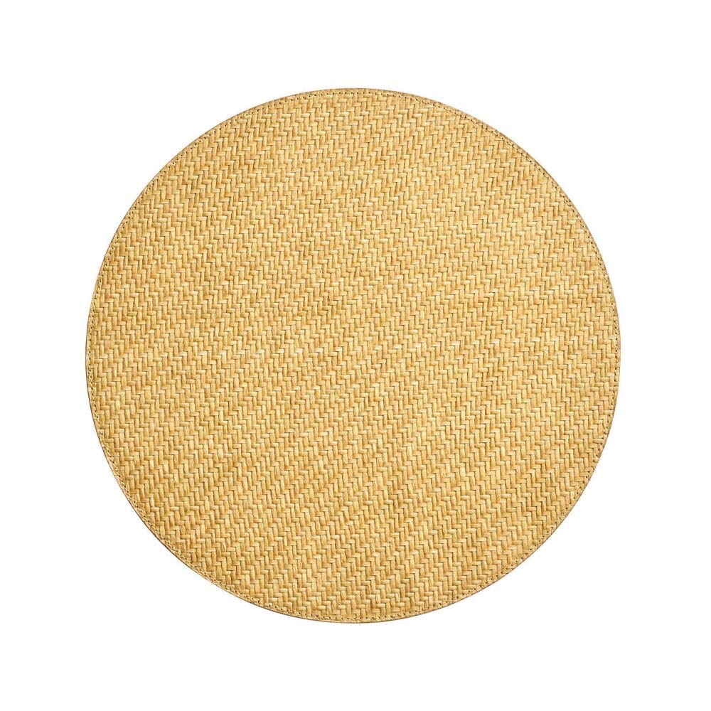Kim Seybert Saigon Placemats - Set of 4 Sand-Colored Elegant Table Mats for Dining, Entertaining, and Home Decor | Perfect for Dinner Parties, Holiday Gatherings & Upscale Restaurants